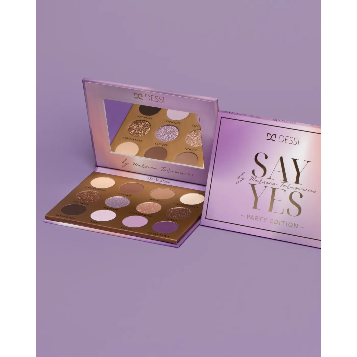 Dessi Cosmetics Paleta cieni FIOLETOWA Say Yes II